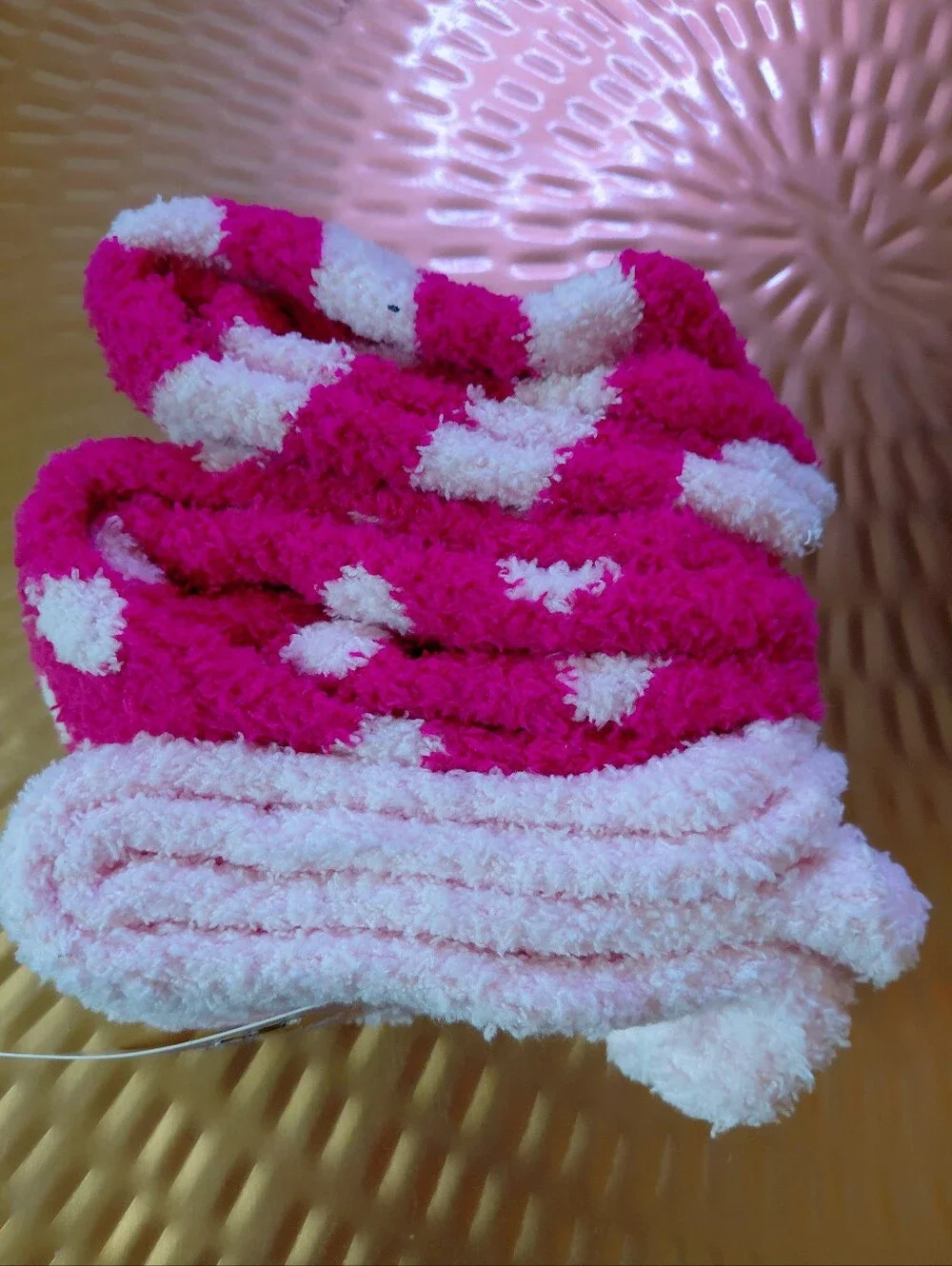 Fuzzy Socks 4 Pair Pink White Brown Red Dog Bunny NWT